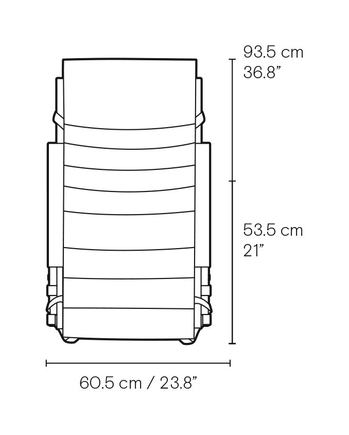 BM5568 Deck Chair dimensions