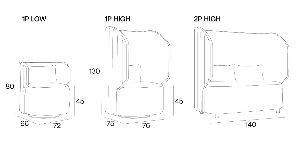 Maji Collection Sofa dimensions