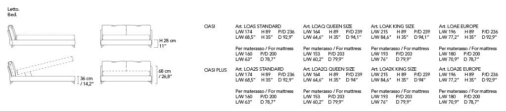 Oasi dimensions