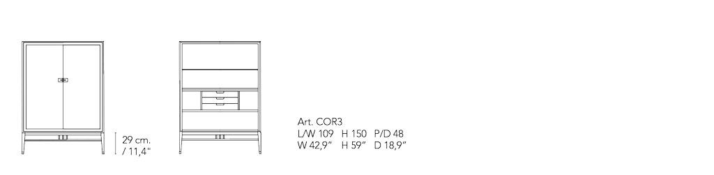 Oriental Bar dimensions