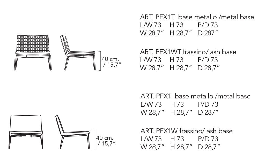 Flexa lounge dimensions