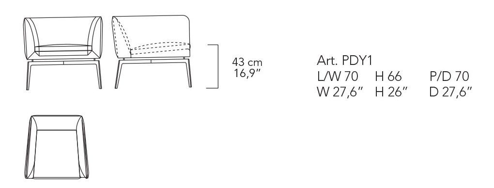 Pady dimensions