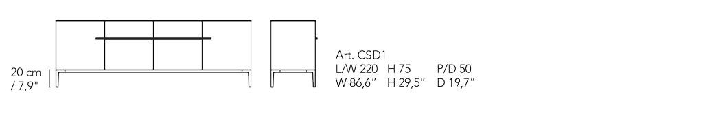 Side dimensions