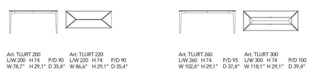 Liuto dimensions