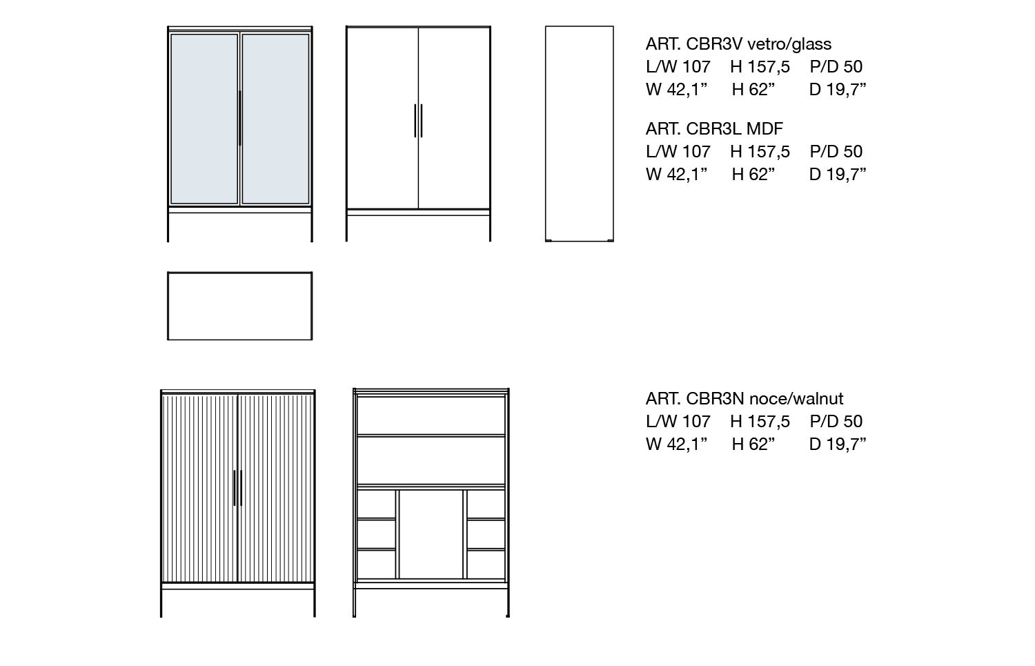 Bristol Bar dimensions