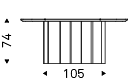 nettuno wood dimensions