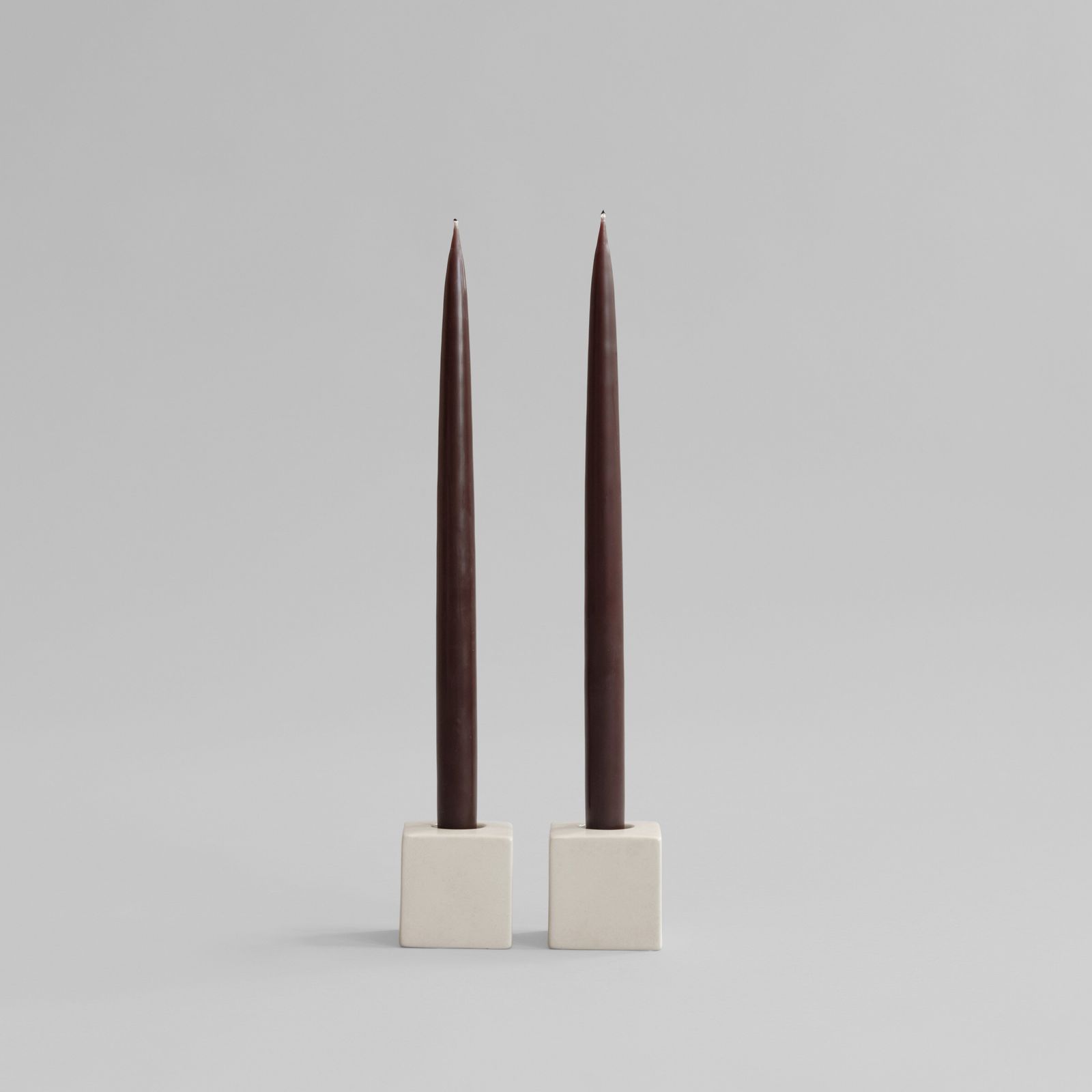 Cube Candle Holder - High Glazed Birch by 101 copenhagen