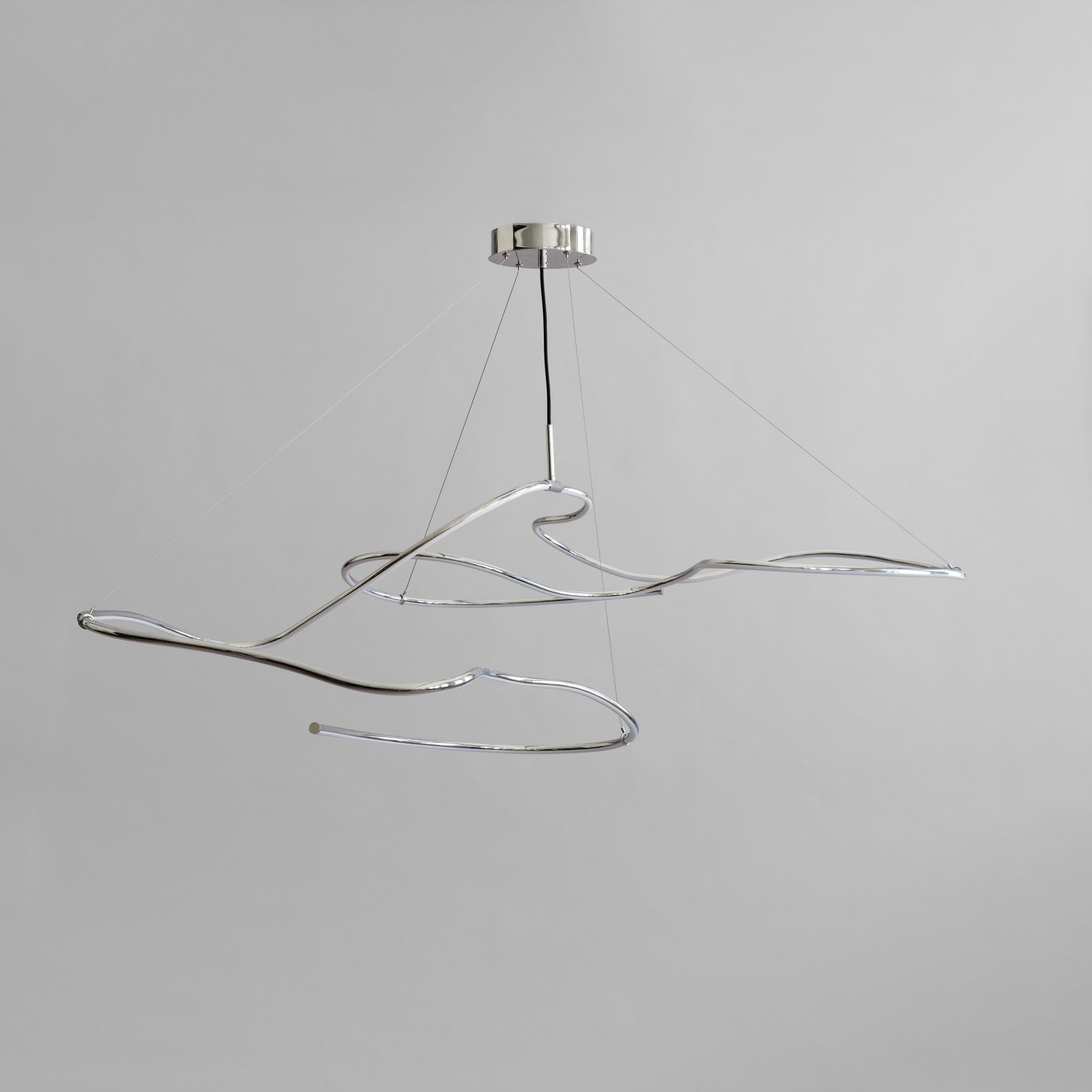Ghost Chandelier, Big - Chrome (5m) by 101 copenhagen