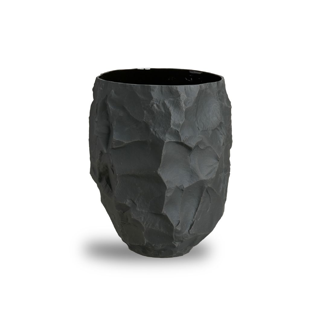 Crockery Black Big Vase 1 by 1882 Ltd