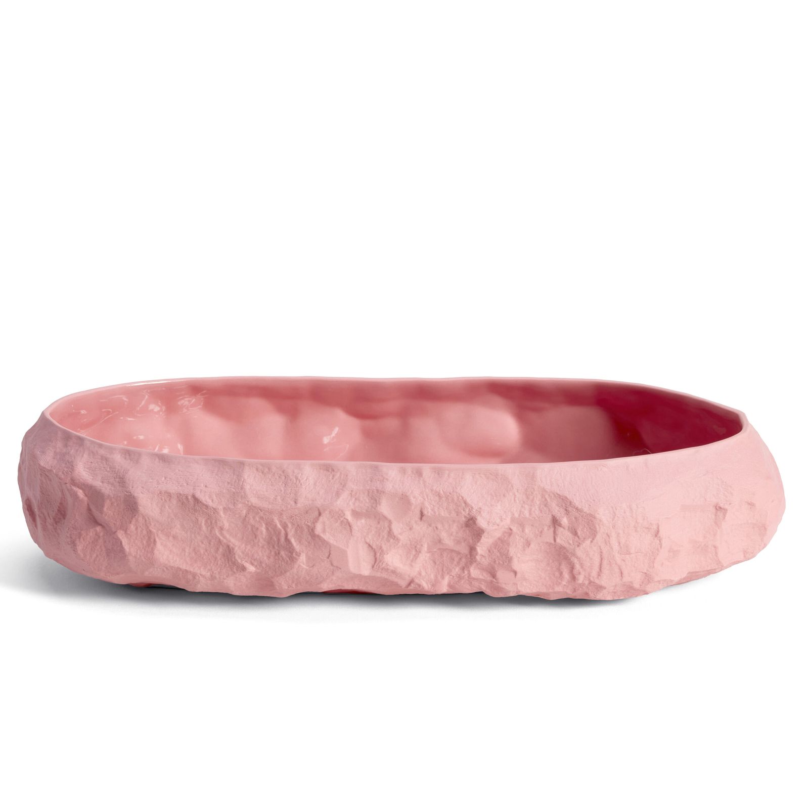 Crockery Pink Largest Oblong Bowl by 1882 Ltd