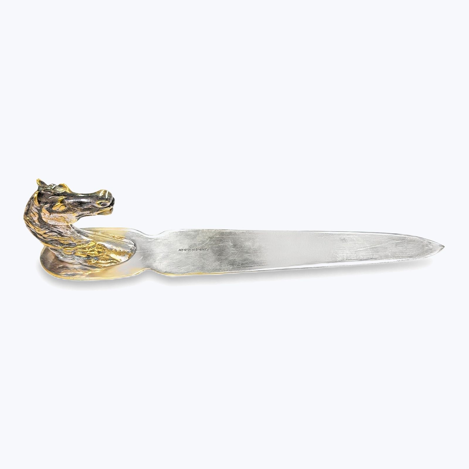 Silver Plate Hermès Horse Head Letter Opener by Abchome
