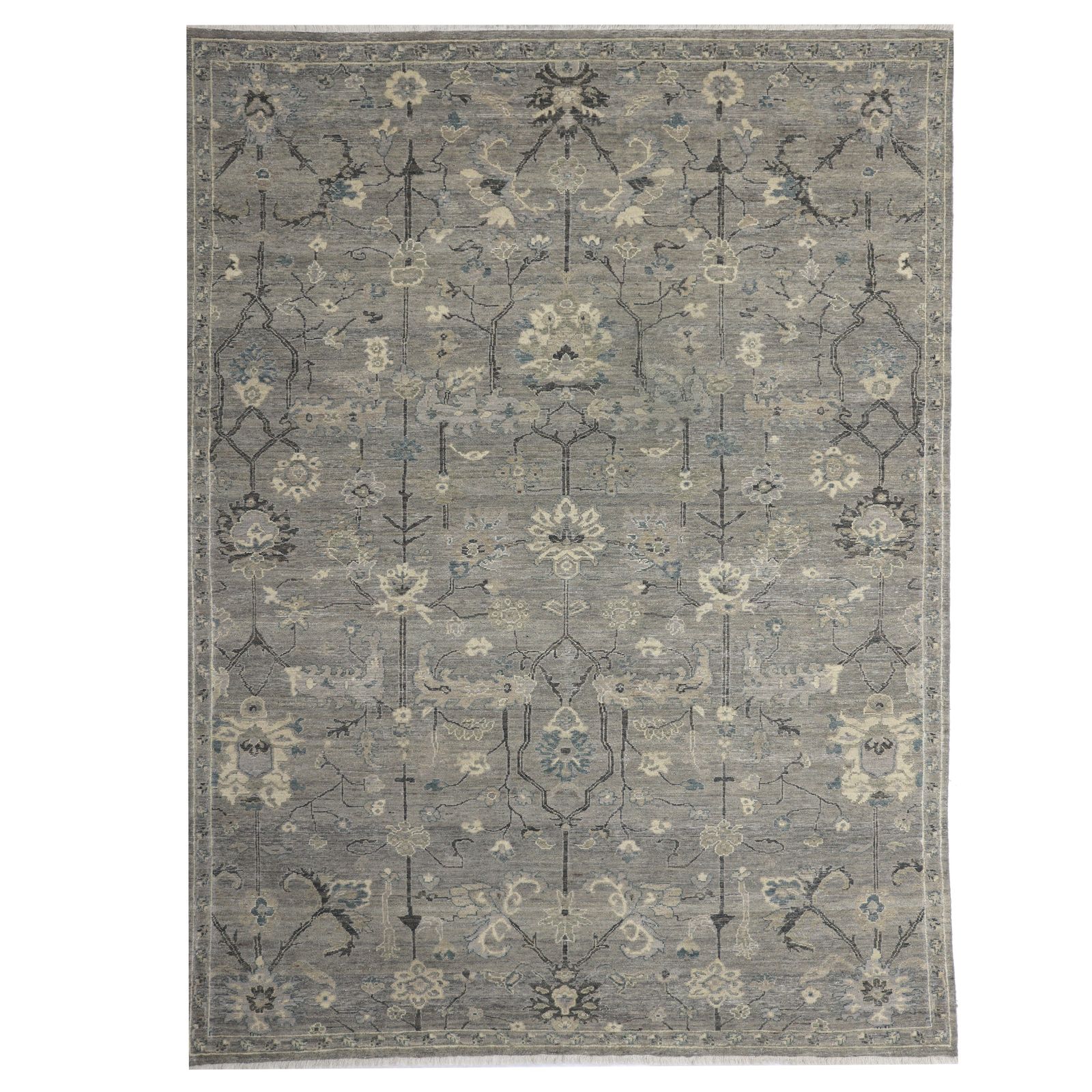 Grey Antique Revival Wool Rug - 6' x 9' by Abchome