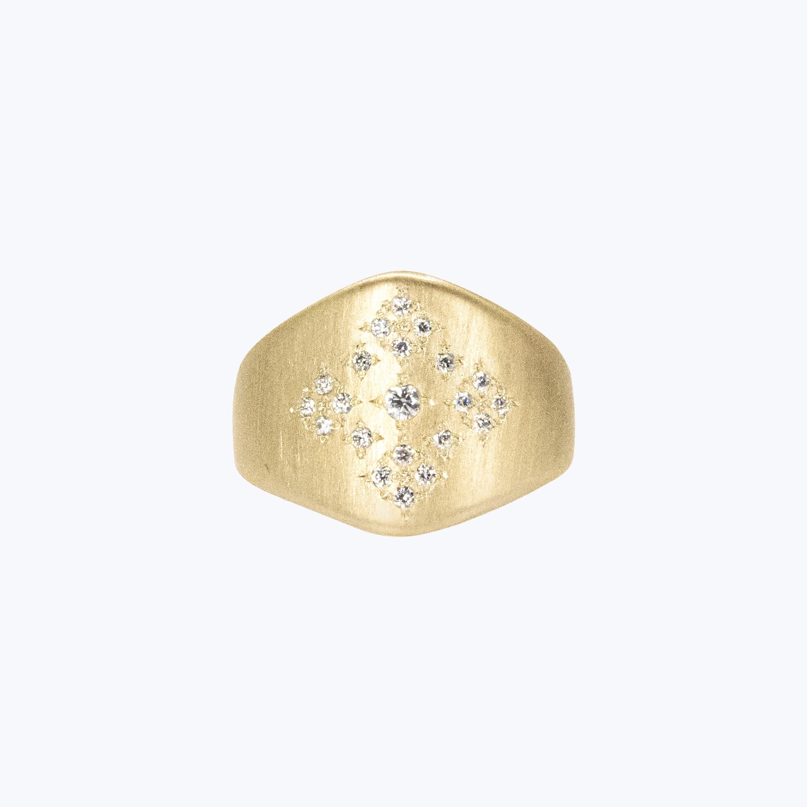 Moon and Stars Shield Ring by Abchome