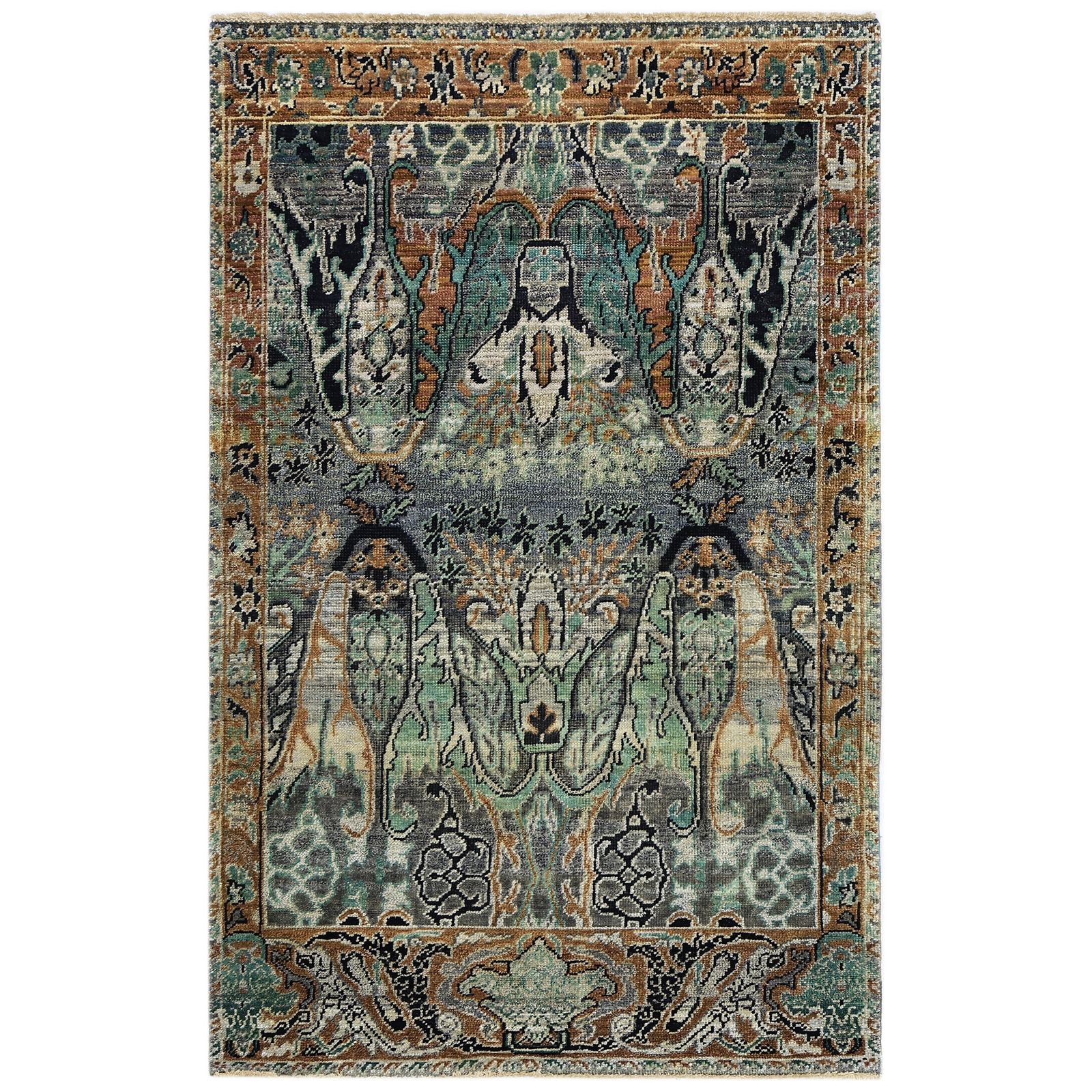 Multicolored Alchemy Traditional Wool Rug - 3'10" x 6'2" by Abchome