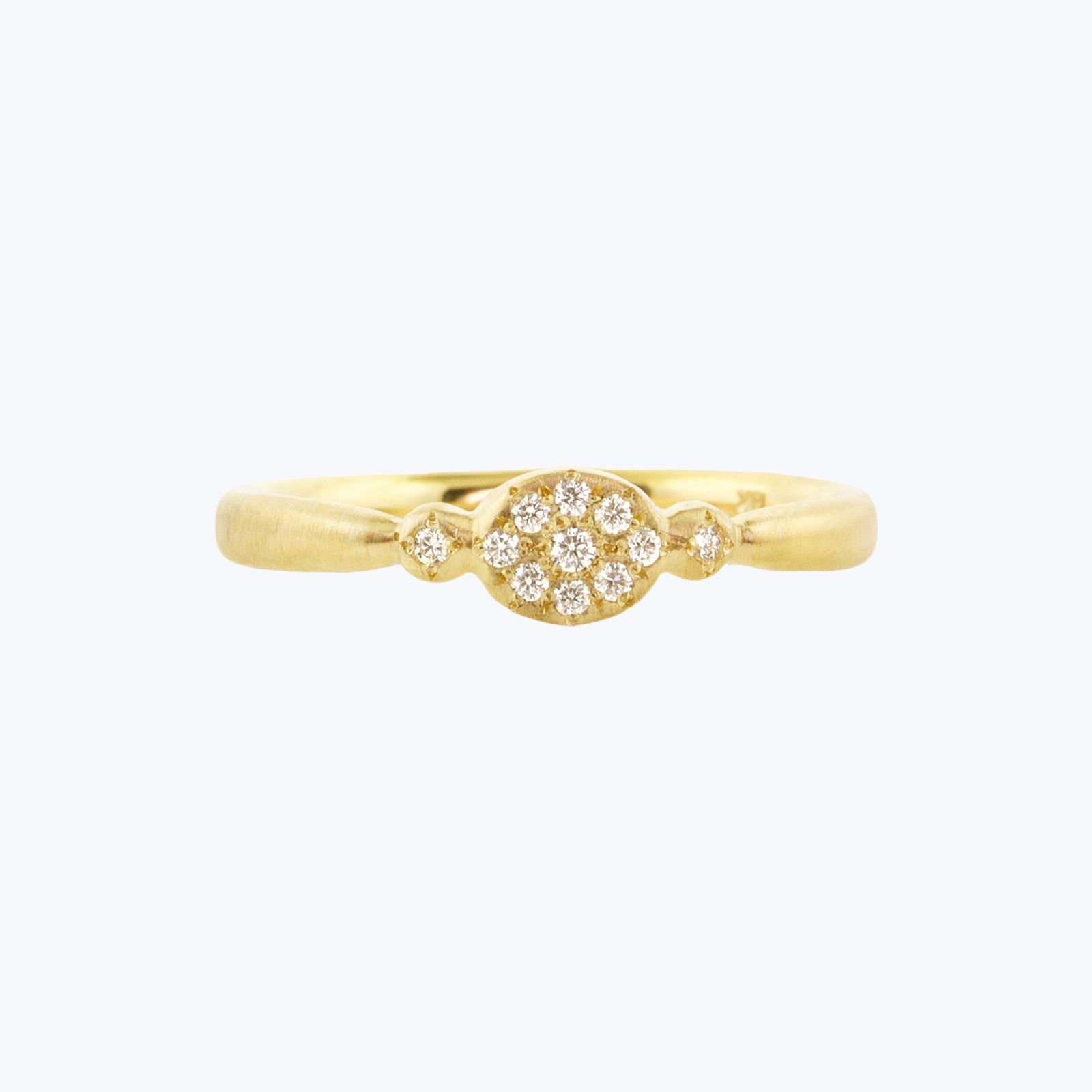 Oval Floret Ring Diamonds by Abchome