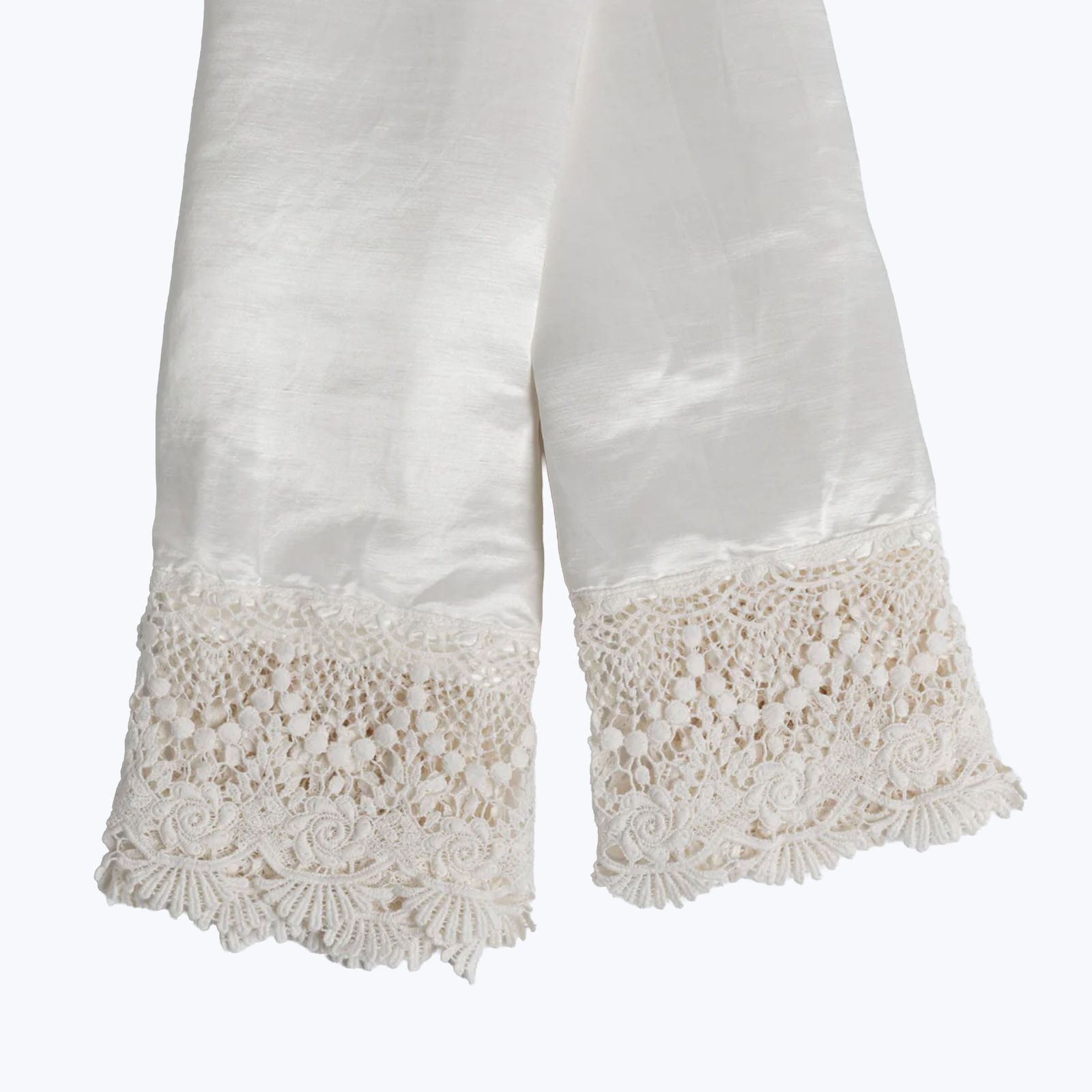 Paloma Lace Trim Pillowcase by Abchome