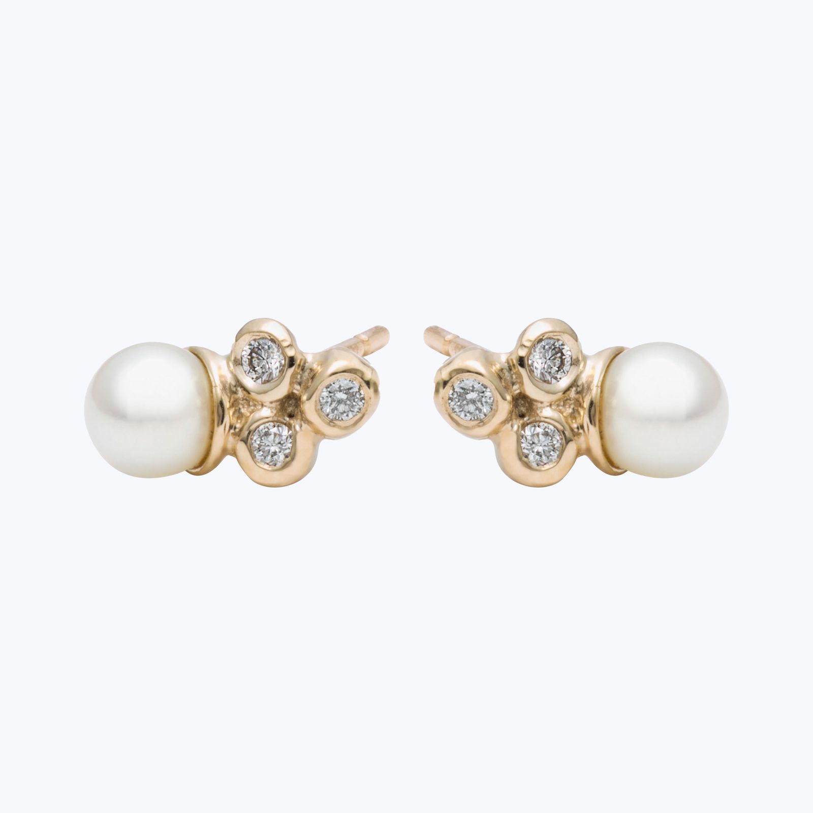 Sea Anemone Diamond Studs by Abchome