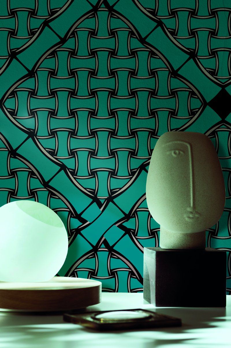 BAMBOO / Art. geometrico-Light blue by AGENA