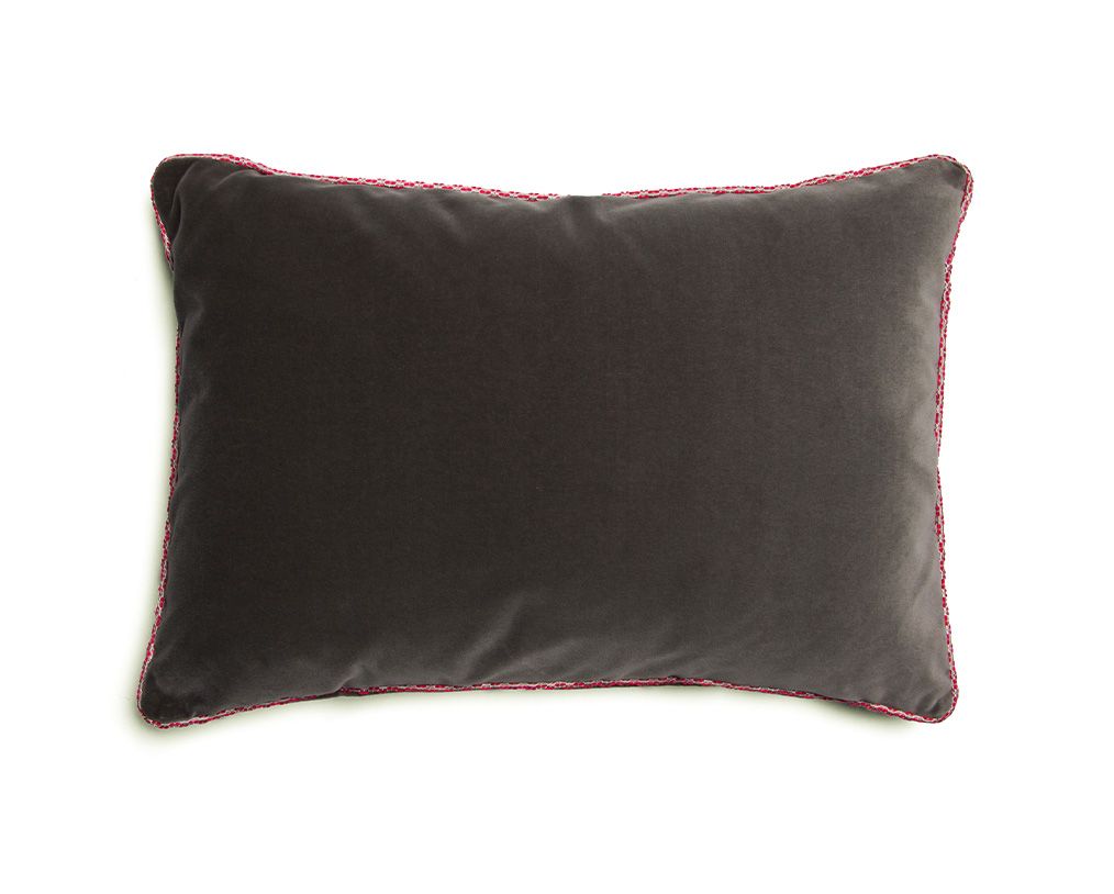 CUSHION SIÉGE VELVET DEEP GRAY 50×30 P by Aldeco