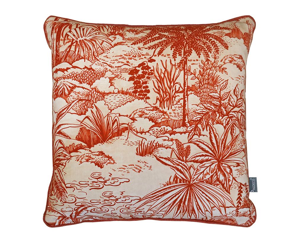 CUSHION PAYSAGE DE RÊVE TERRACOTTA DREAM 50×50 P by Aldeco