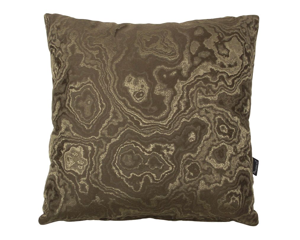 CUSHION MINERAL GOLDEN TAUPE + PROJECT  45×45 by Aldeco