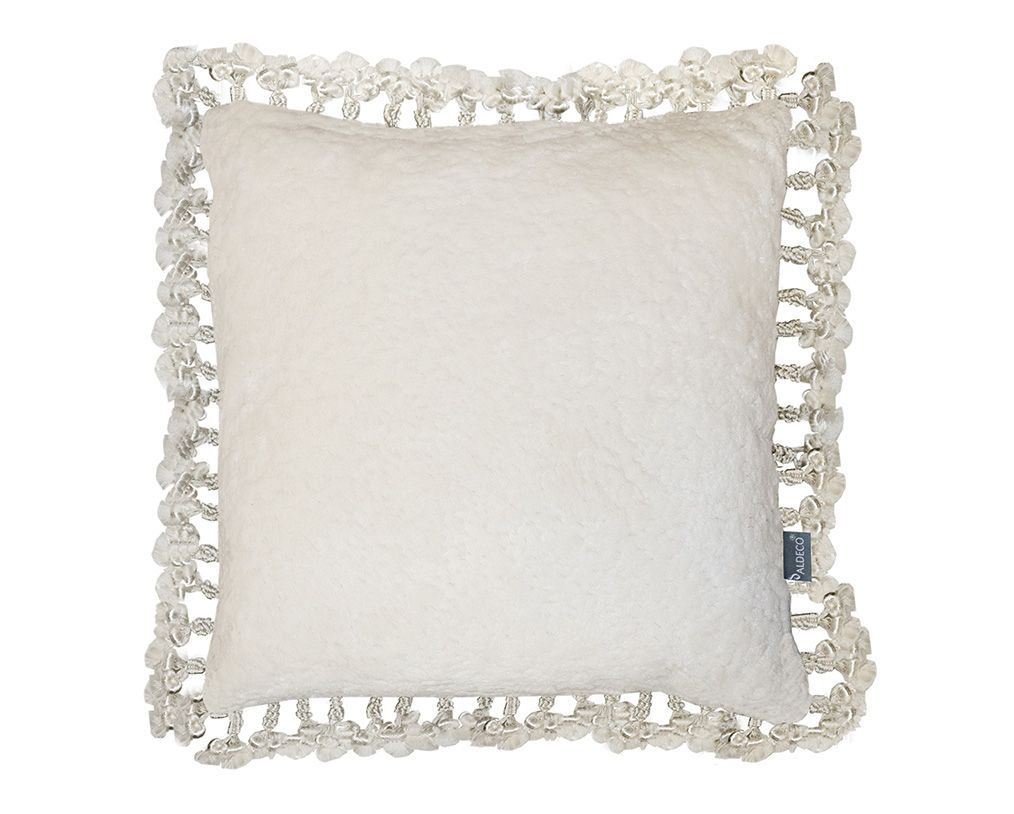 CUSHION MAKÒ VELVET NATURAL WHITE 50×50 S by Aldeco