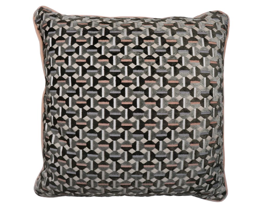 CUSHION LUMIÉRE VELVET CATWALK TAUPE 50×50 P by Aldeco