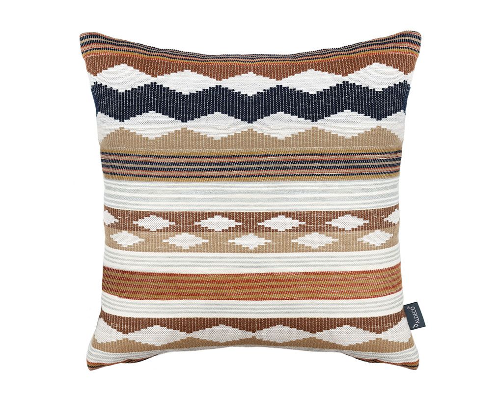 CUSHION L’ESPRIT AFRICAIN LIN MARIN 40×40 by Aldeco