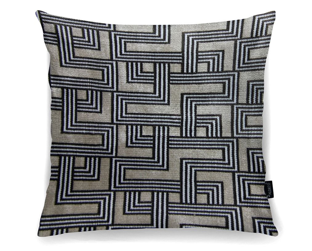 CUSHION INTERCEPTION VELVET LIGHT GREIGE  50×50 by Aldeco