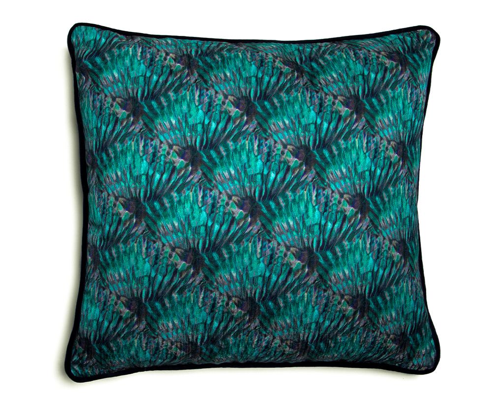CUSHION GUILTY PEACOCK BLUE 45×45 P by Aldeco