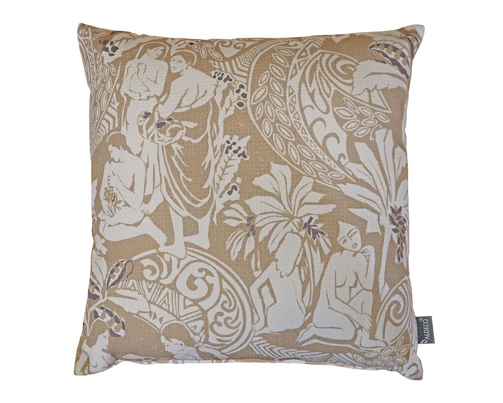CUSHION DEMOISELLES FR SABLE NATURE  50×50 by Aldeco