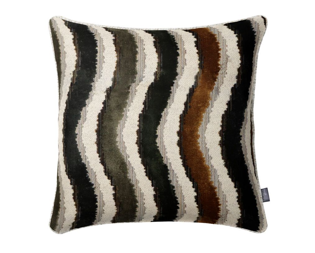 CUSHION TAYLOR VELVET Green Amber 50X50 P by Aldeco