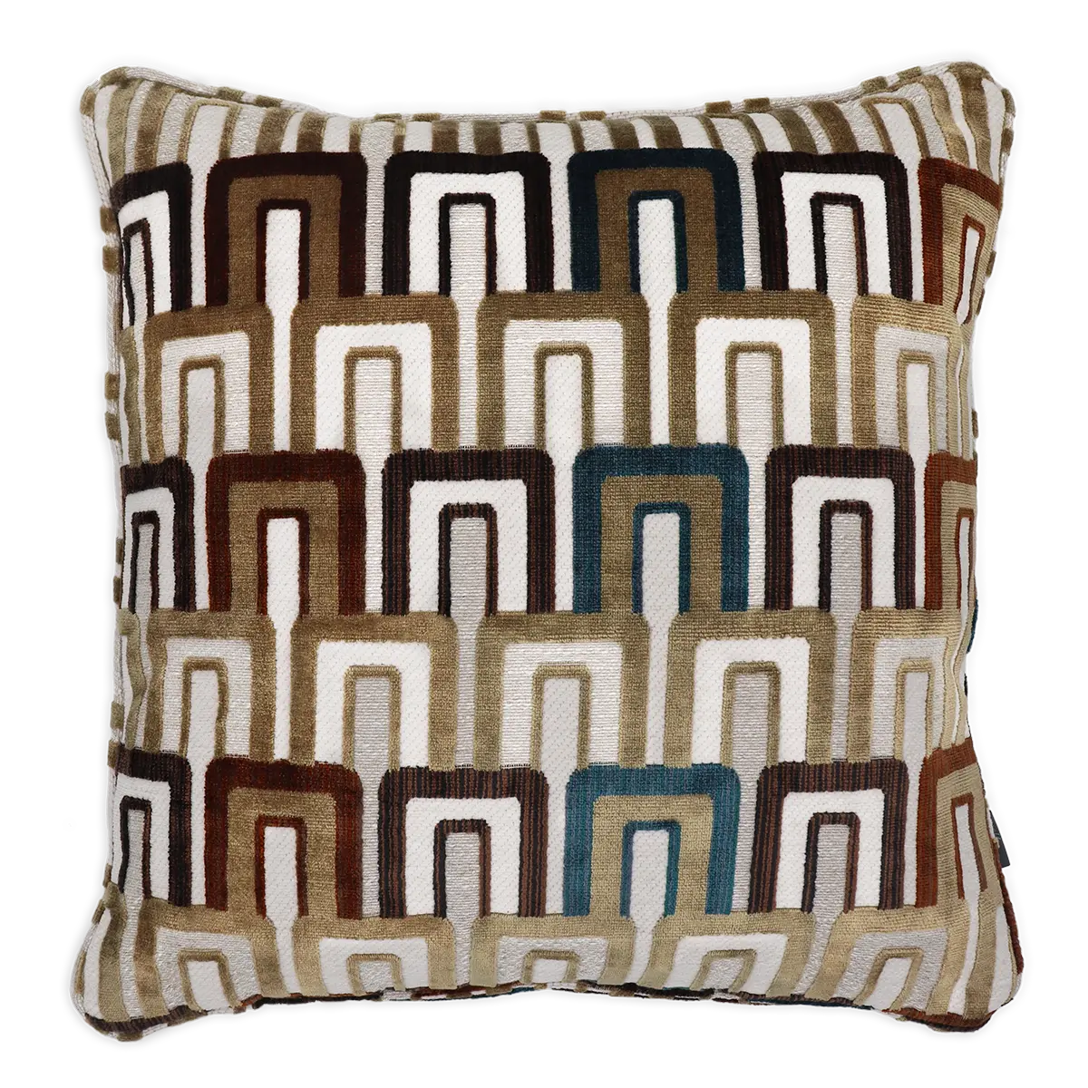 CUSHION BIBLIOTEQUE VELVET Brun Bleute 50X50 P by Aldeco