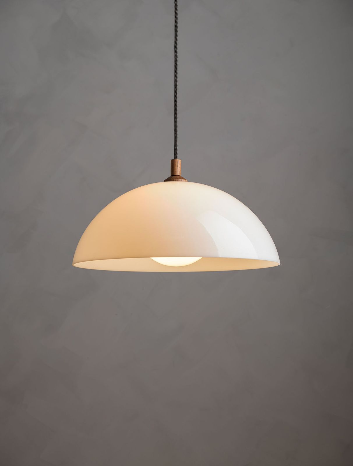Glass Half Dome Pendant 20" by Allied Maker
