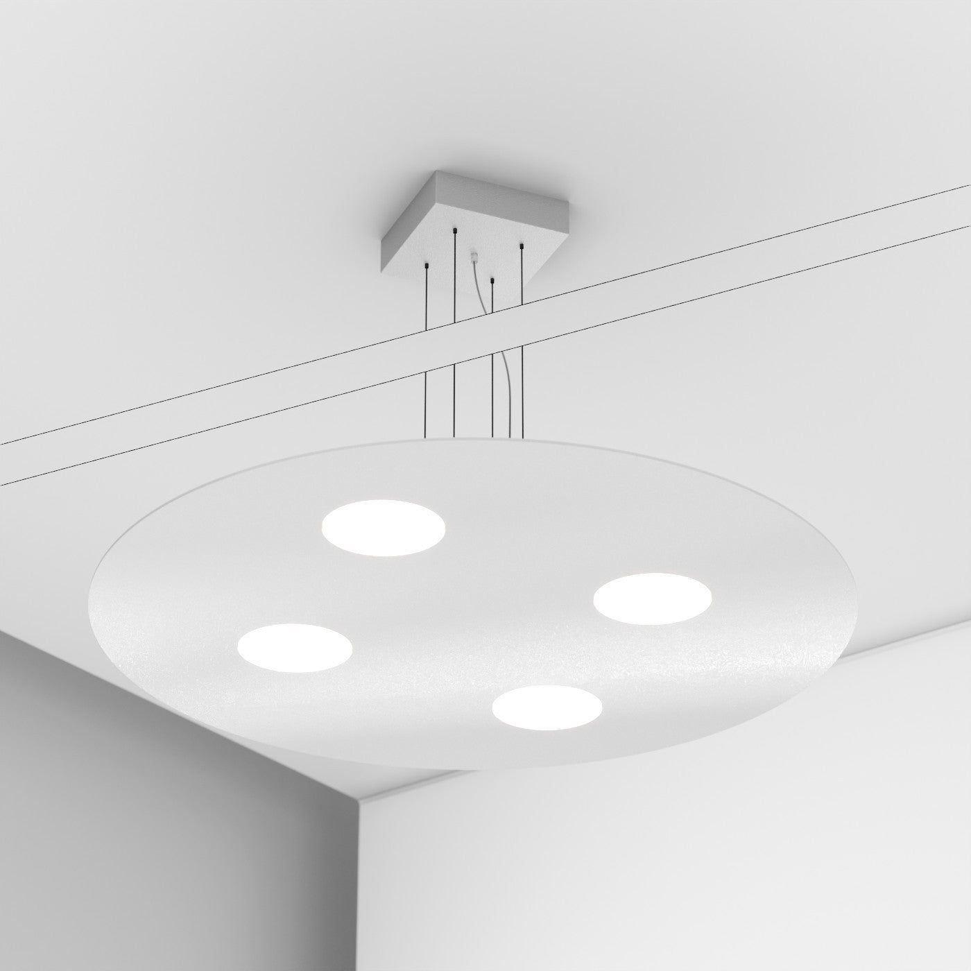 Sospensione POIS x4 - Bianco by Amarcords