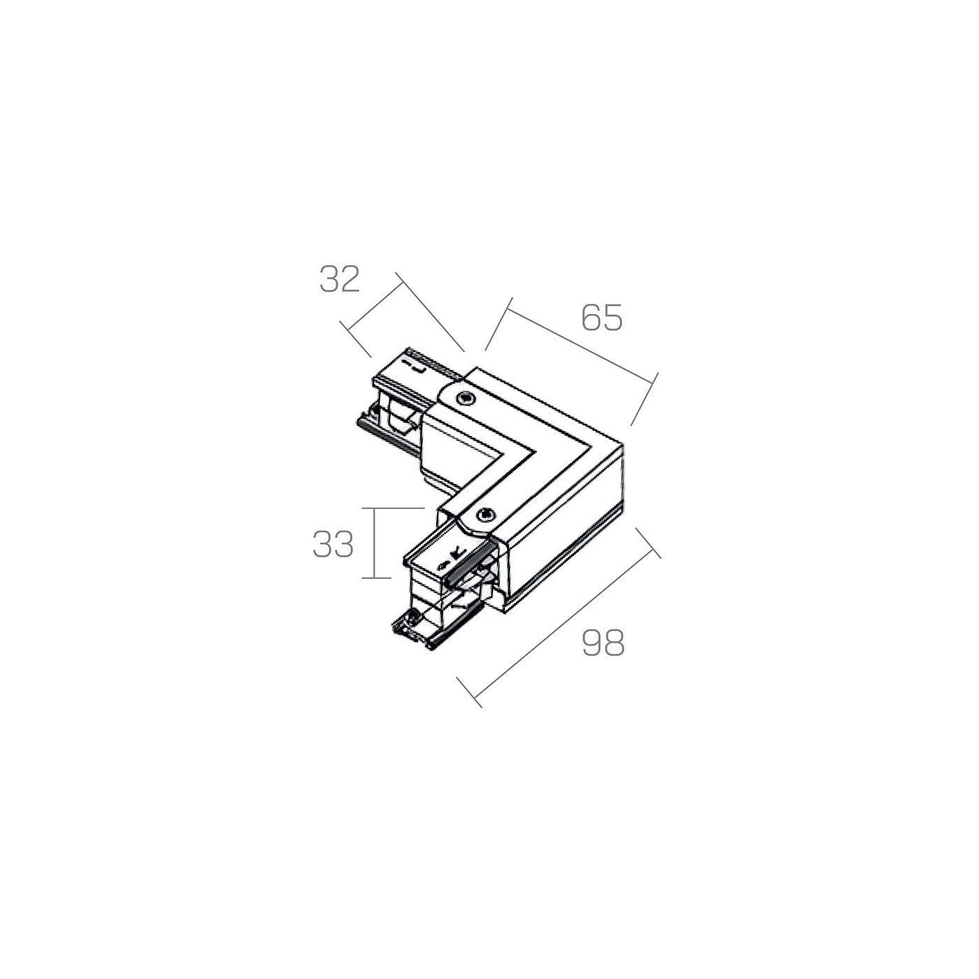 TRIFASE Connettore a L - Sinistro by Amarcords