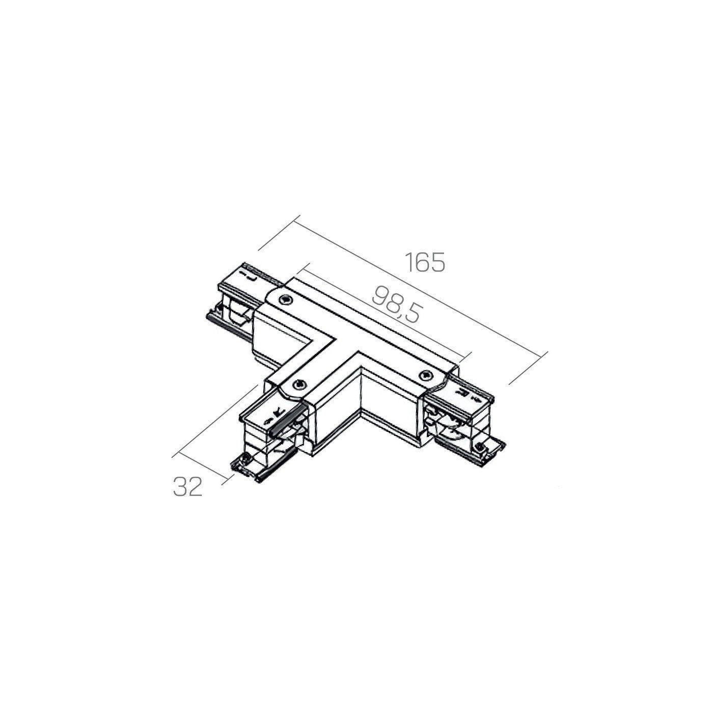 TRIFASE Connettore a T - Sinistro by Amarcords