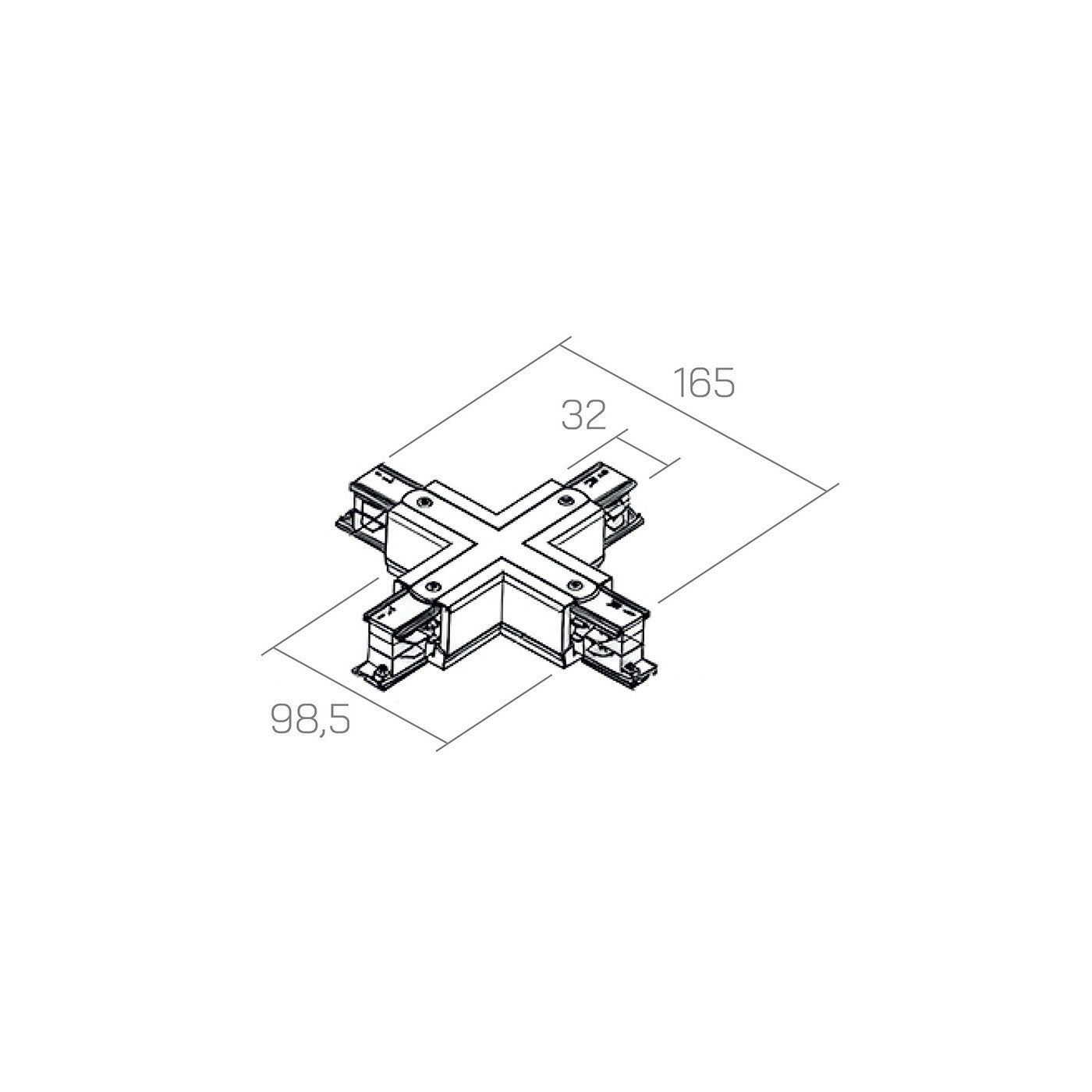 TRIFASE Connettore a X by Amarcords