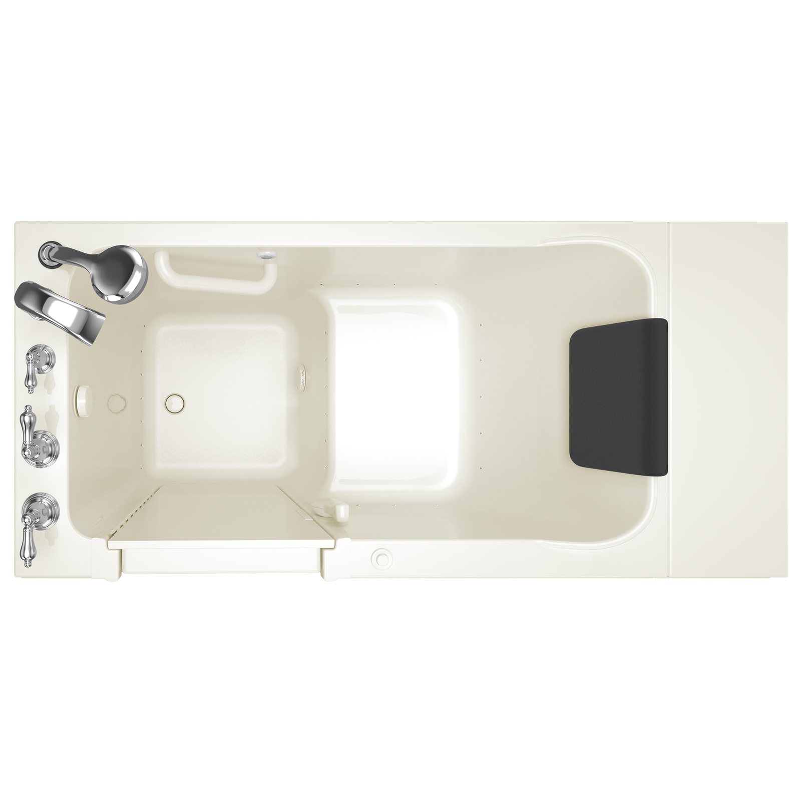 Acrylic Luxury Series 28 x 48-Inch Walk-in Tub With Air Spa System - Right-Hand Drain With Faucet by American Standard