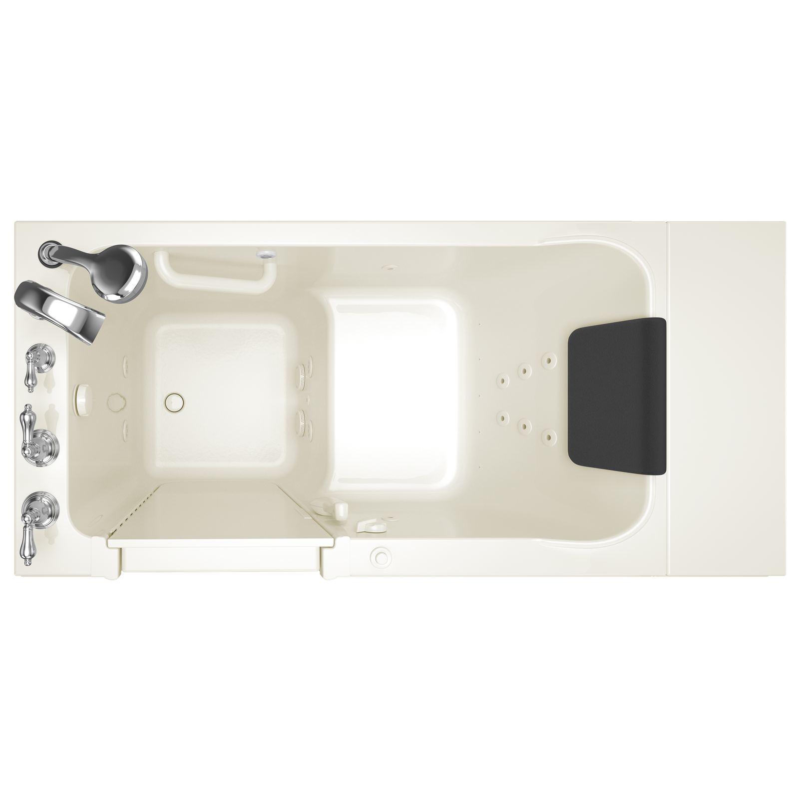 Acrylic Luxury Series 28 x 48-Inch Walk-in Tub With Whirlpool System - Right-Hand Drain by American Standard