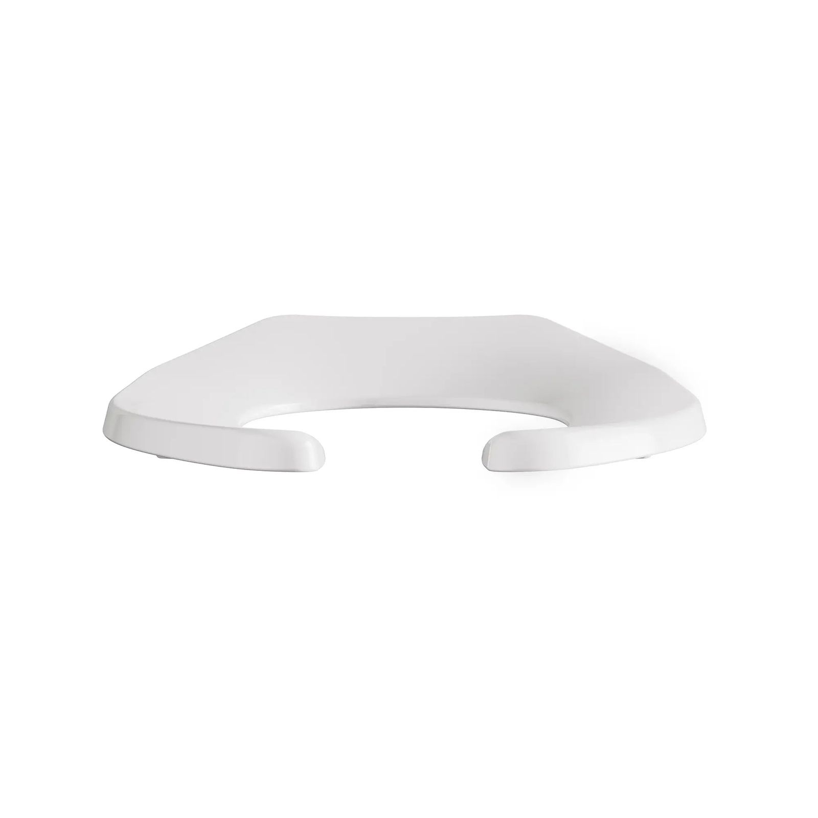 Commercial Heavy Duty Open Front Elongated Toilet Seat with EverClean Surface and Self-sustaining Hinges by American Standard