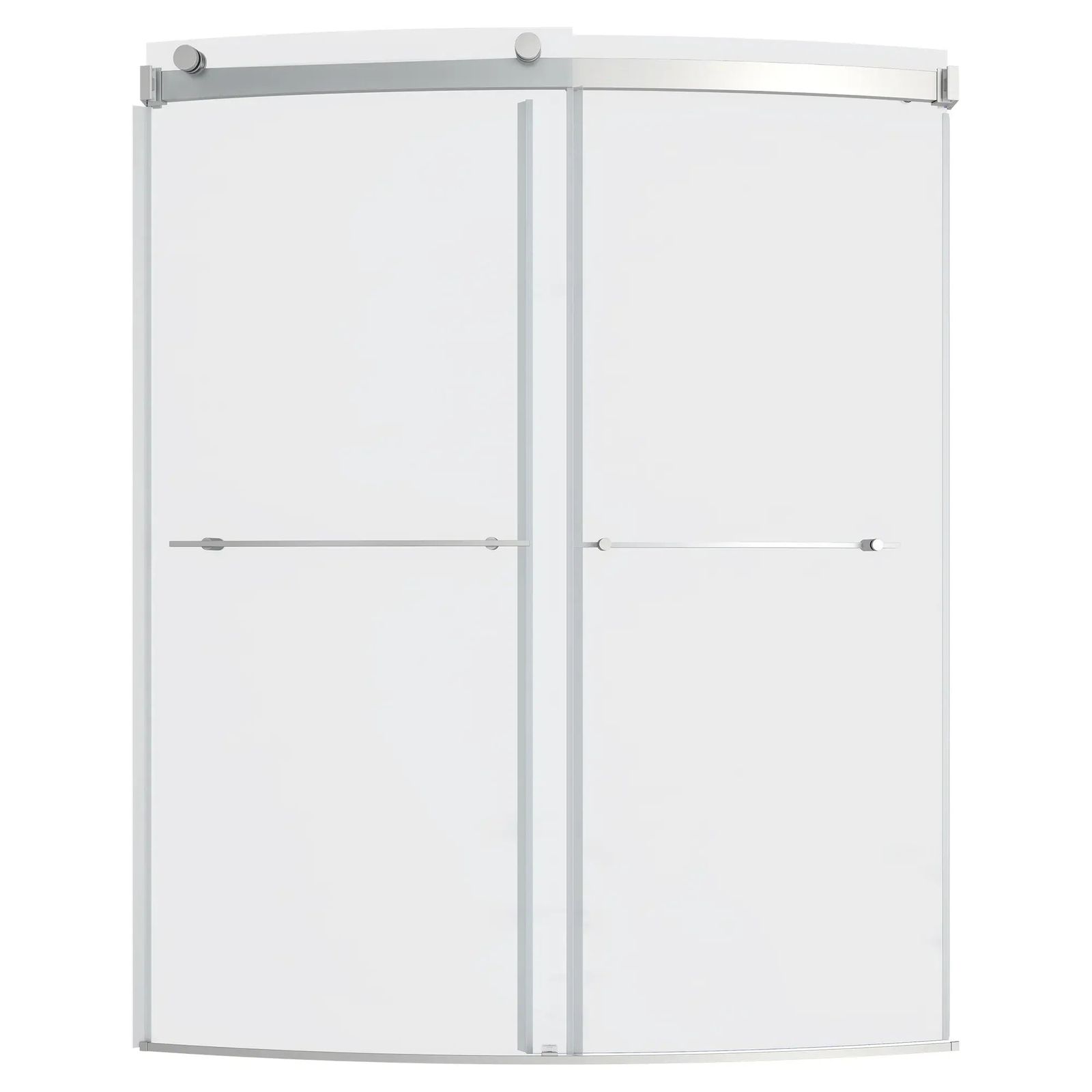 Elevate Frameless 60x72-inch Top-Roller Curved Sliding Shower Door by American Standard