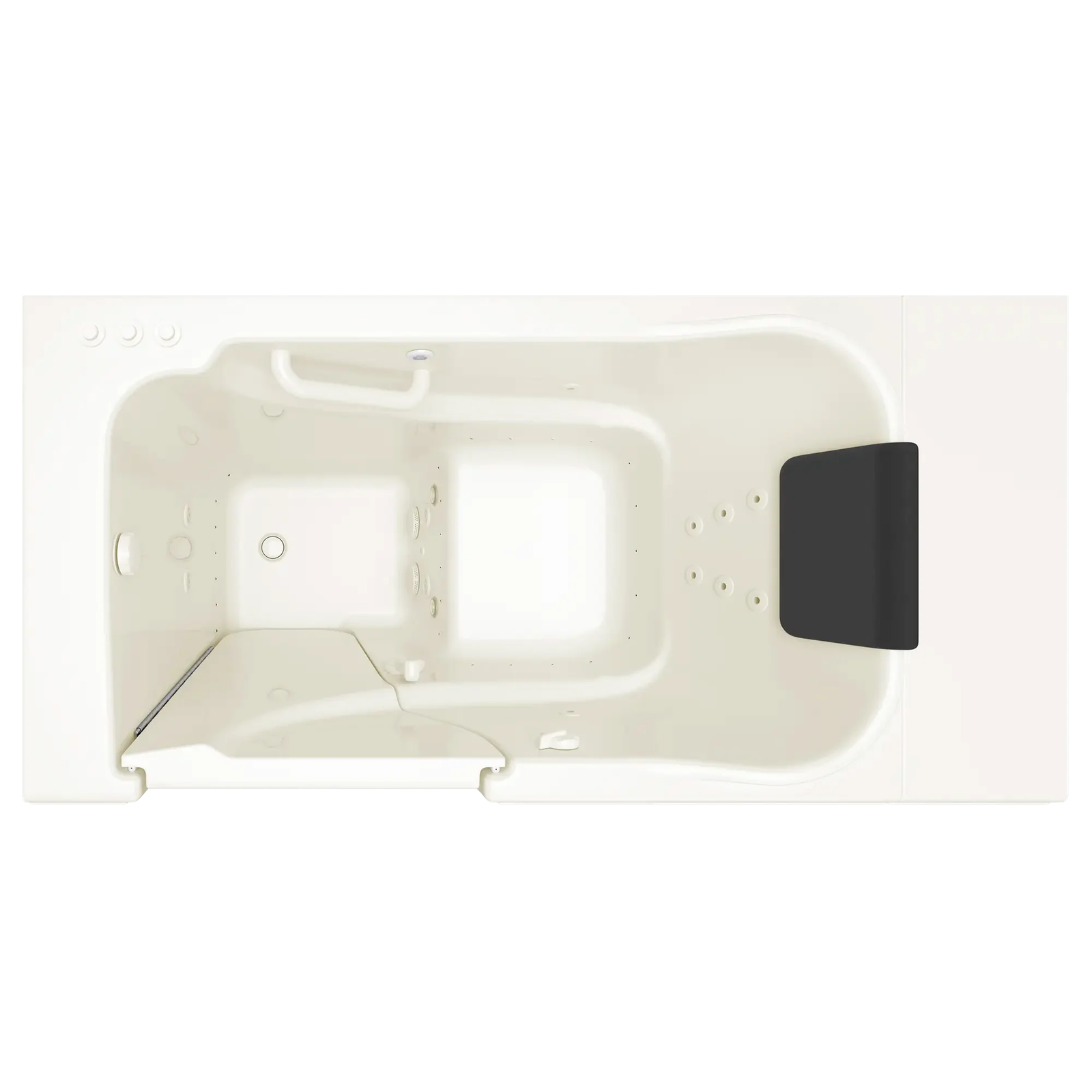 Gelcoat Premium Series 30 x 52 -Inch Walk-in Tub With Combination Air Spa and Whirlpool Systems - Right-Hand Drain With Faucet by American Standard