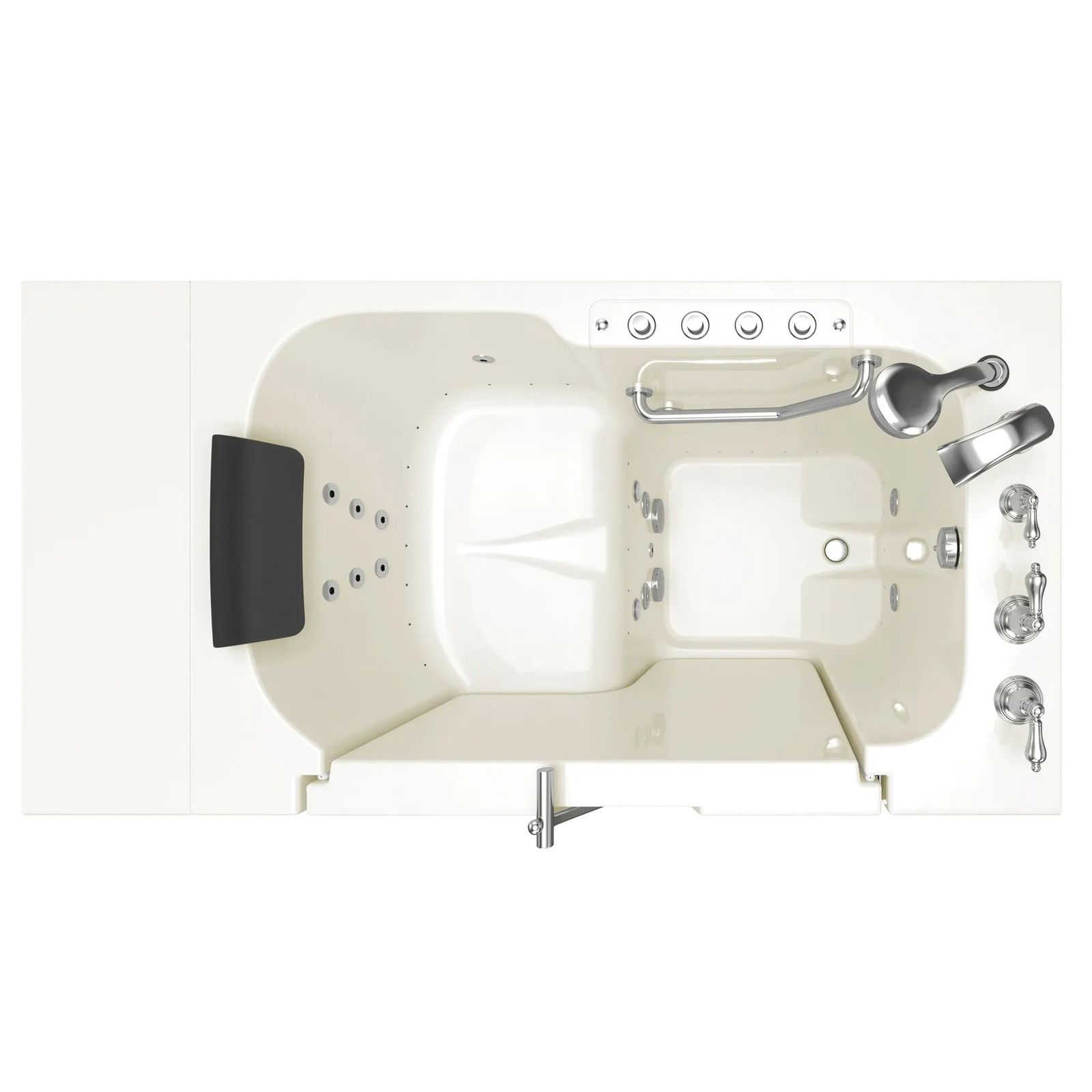 Gelcoat Premium Series 32 x 52 -Inch Walk-in Tub With Combination Air Spa and Whirlpool Systems - Left-Hand Drain by American Standard