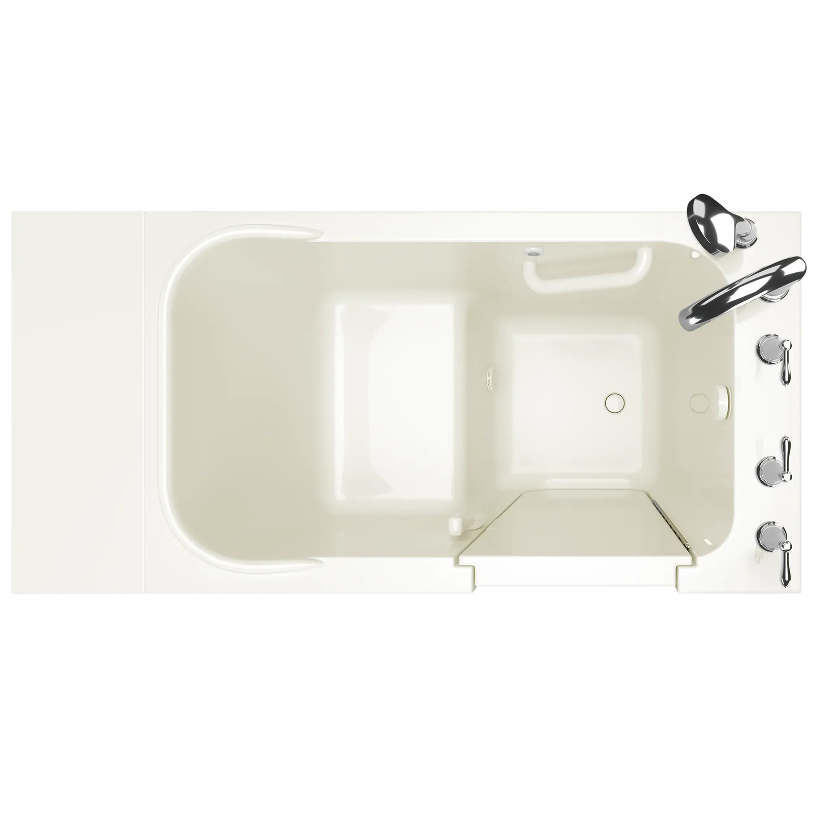 Gelcoat Value Series 28 x 48-Inch Walk-in Tub With Soaker System - Left-Hand Drain With Faucet by American Standard