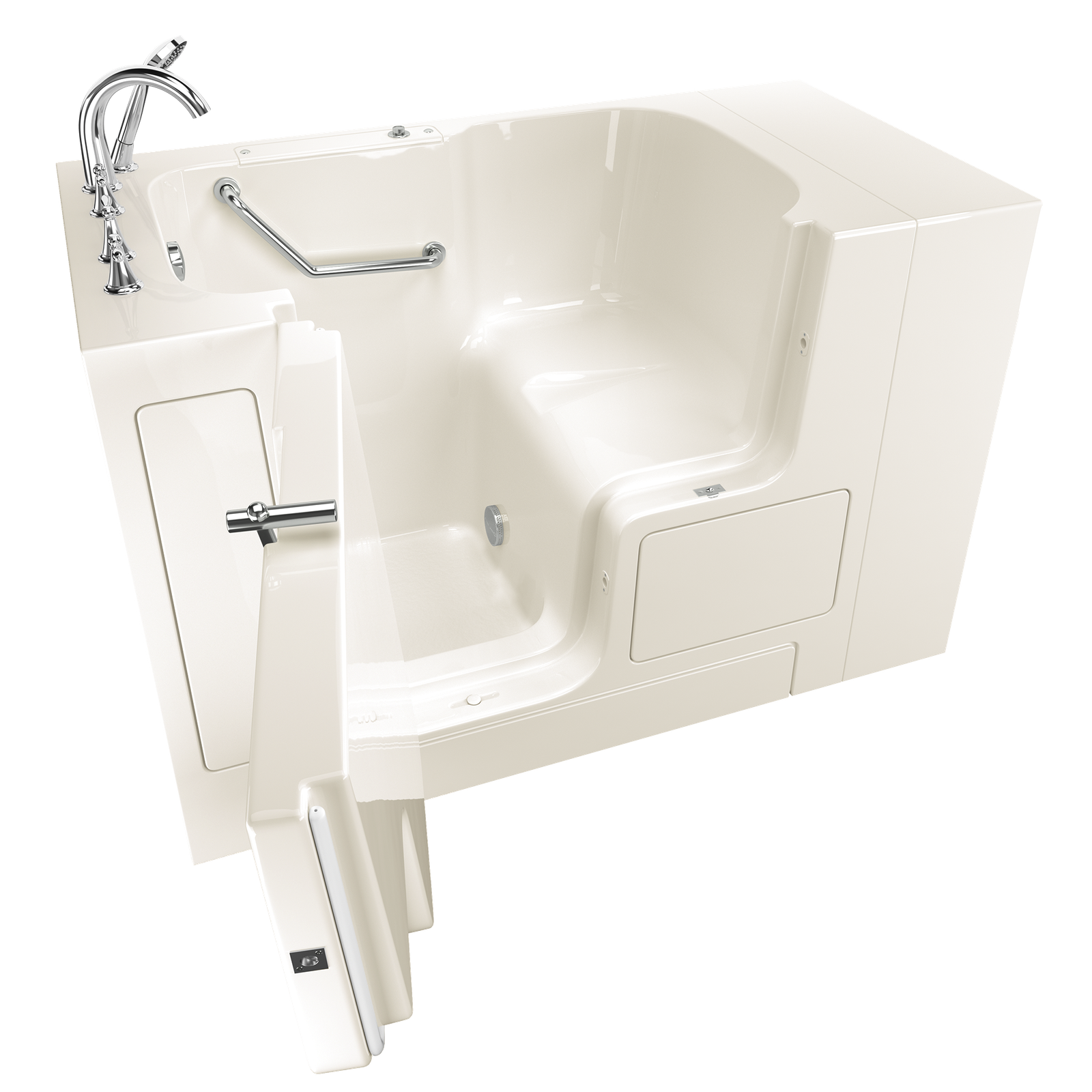 Gelcoat Value Series 32 x 52 -Inch Walk-in Tub With Soaker System - Left-Hand Drain With Faucet by American Standard
