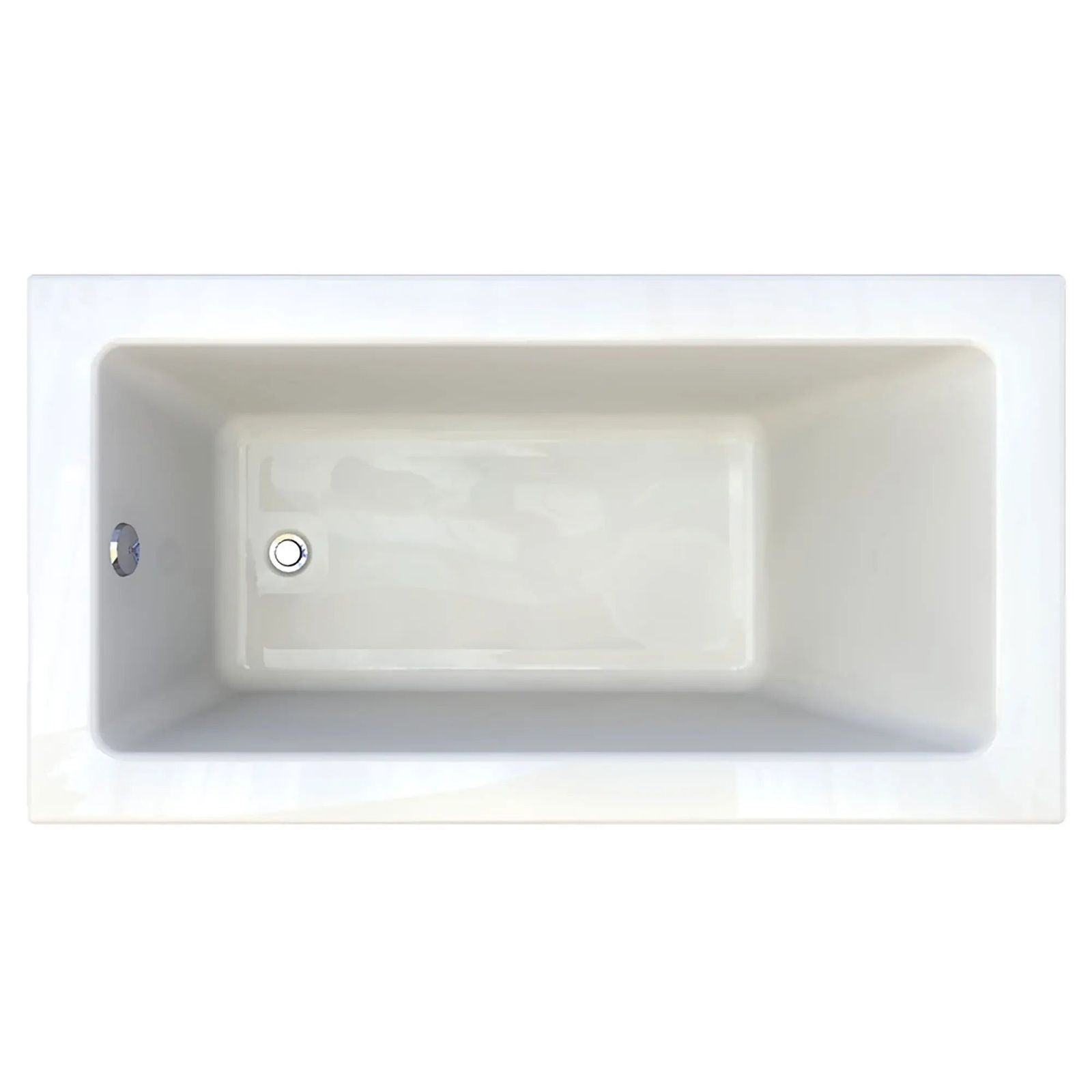 Studio 60 x 32-Inch Drop-In Soaking Bathtub with Zero Edge by American Standard