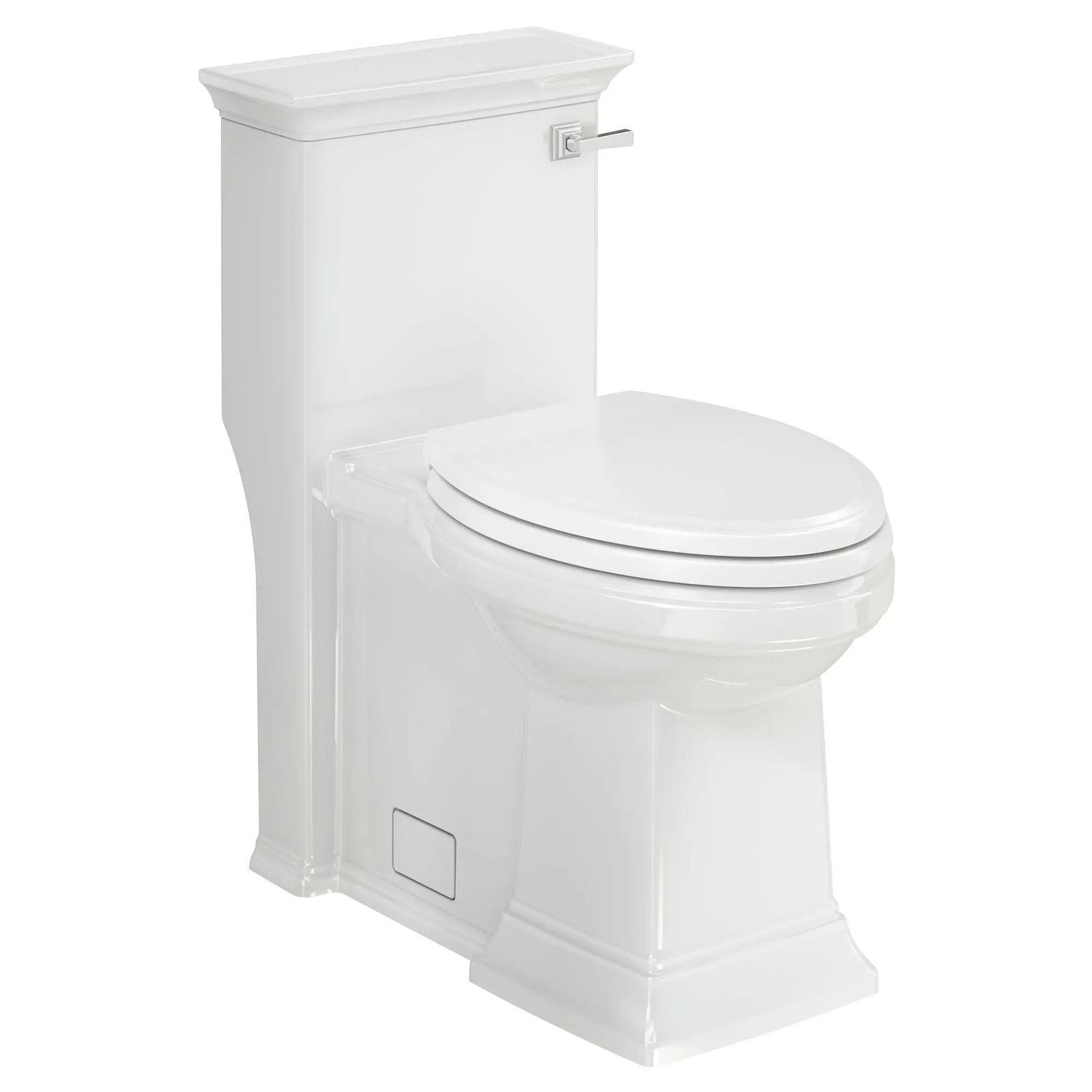 Town Square S One-Piece 1.28 gpf/4.8 Lpf Chair Height Right-Hand Trip Lever Elongated Toilet With Seat by American Standard