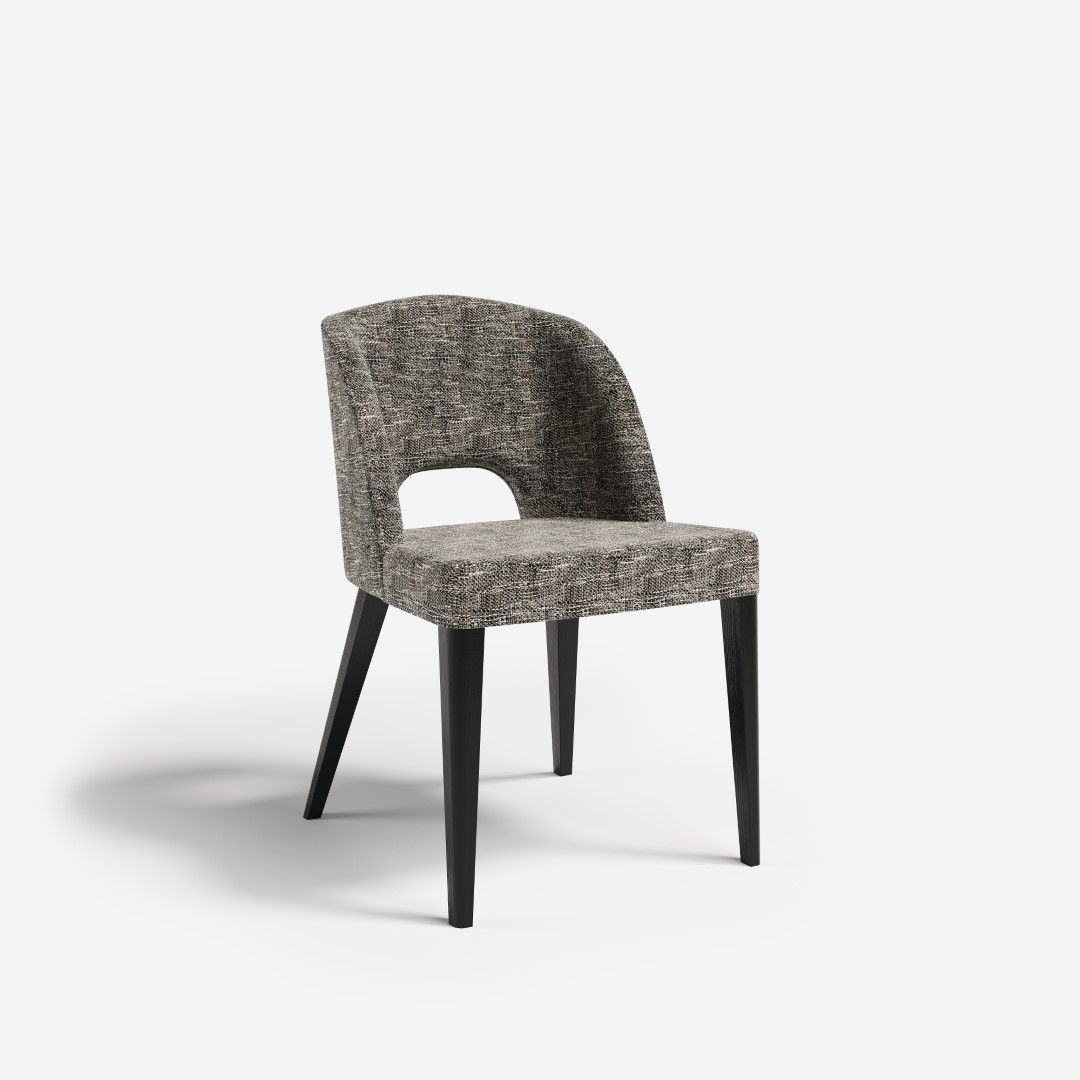 MARIEN UP chair / black finish A93 up by Anesis