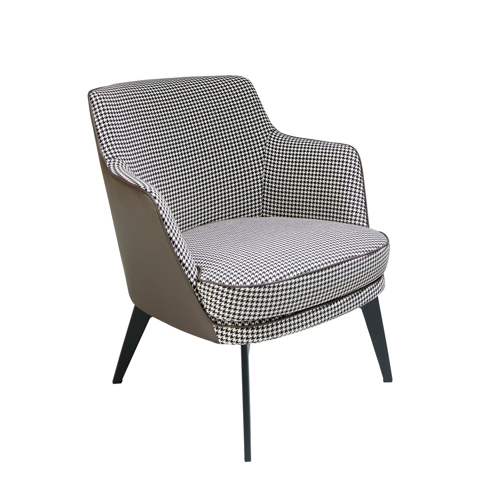 Armchair upholstered in fabric pata gallo by Angel Cerdá